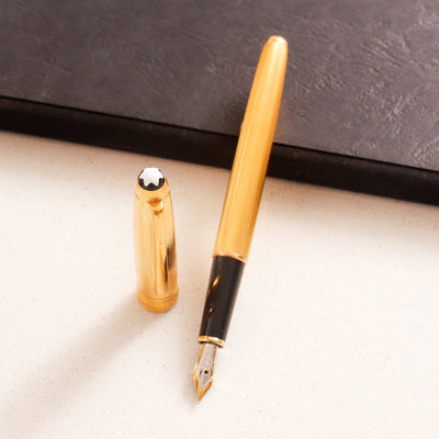Montblanc Meisterstuck 144V Solitaire Vermeil Barley Fountain Pen - Preowned