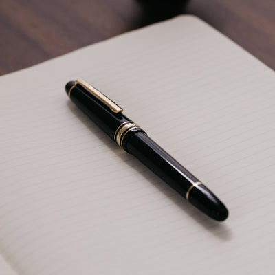 Montblanc Meisterstuck 145 Black & Gold Fountain Pen - Preowned