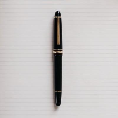 Montblanc Meisterstuck 145 Black & Gold Fountain Pen - Preowned