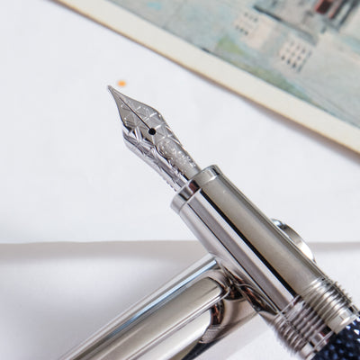 Montblanc Meisterstück Solitaire Blue Hour Doué Classique Fountain Pen