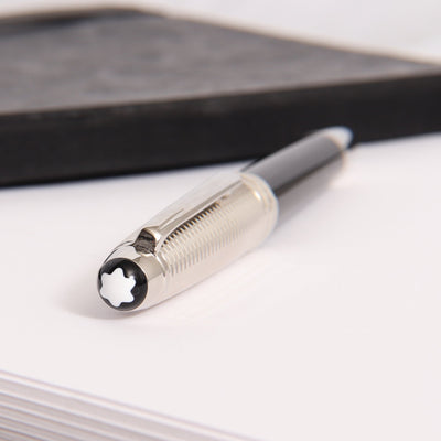 Montblanc-Meisterstuck-145-Solitaire-Doue-Geometry-Fountain-Pen-Logo-On-Cap