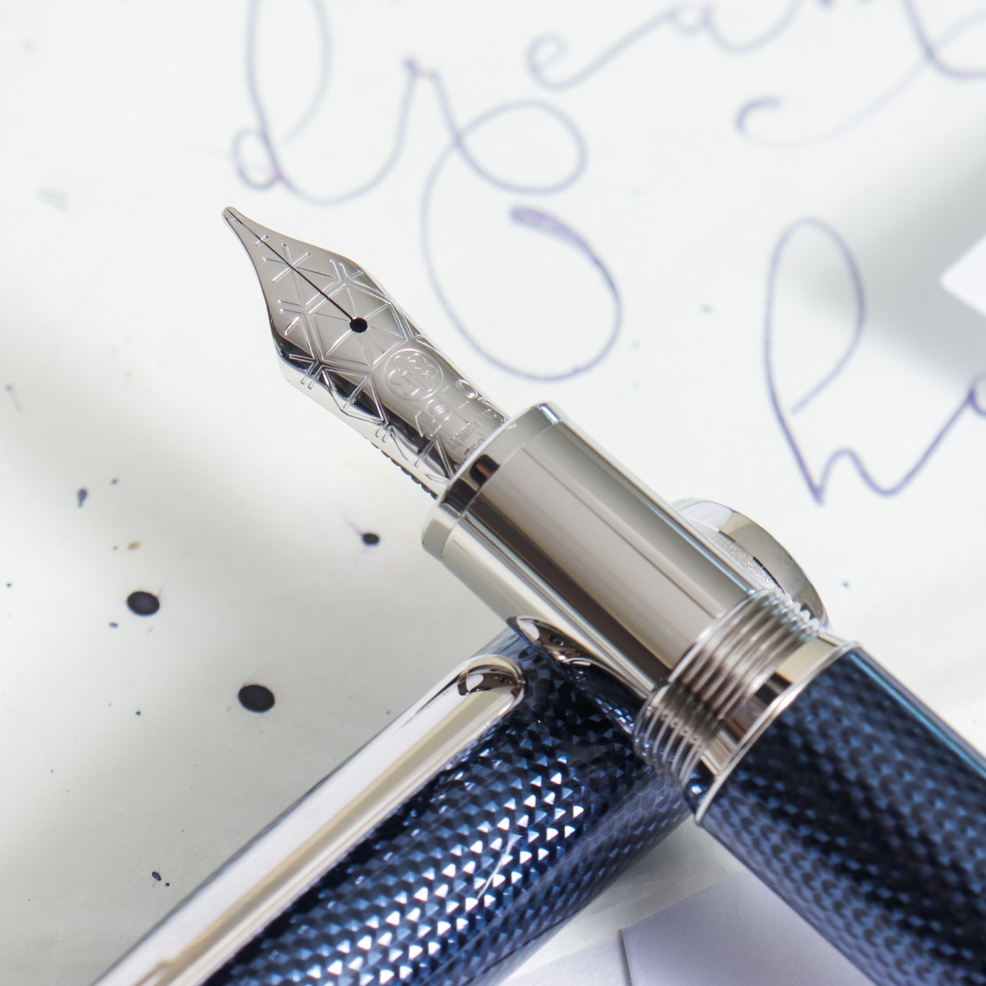 Montblanc Meisterstück 146 Solitaire Blue Hour LeGrand Fountain Pen