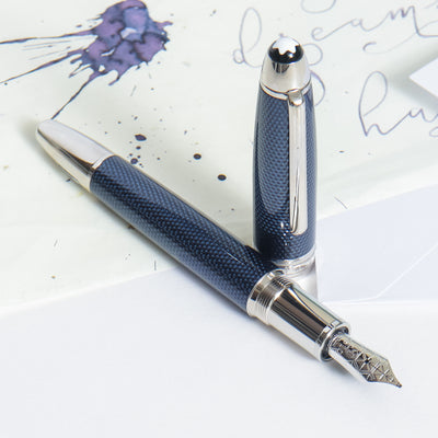 Montblanc Meisterstück 146 Solitaire Blue Hour LeGrand Fountain Pen