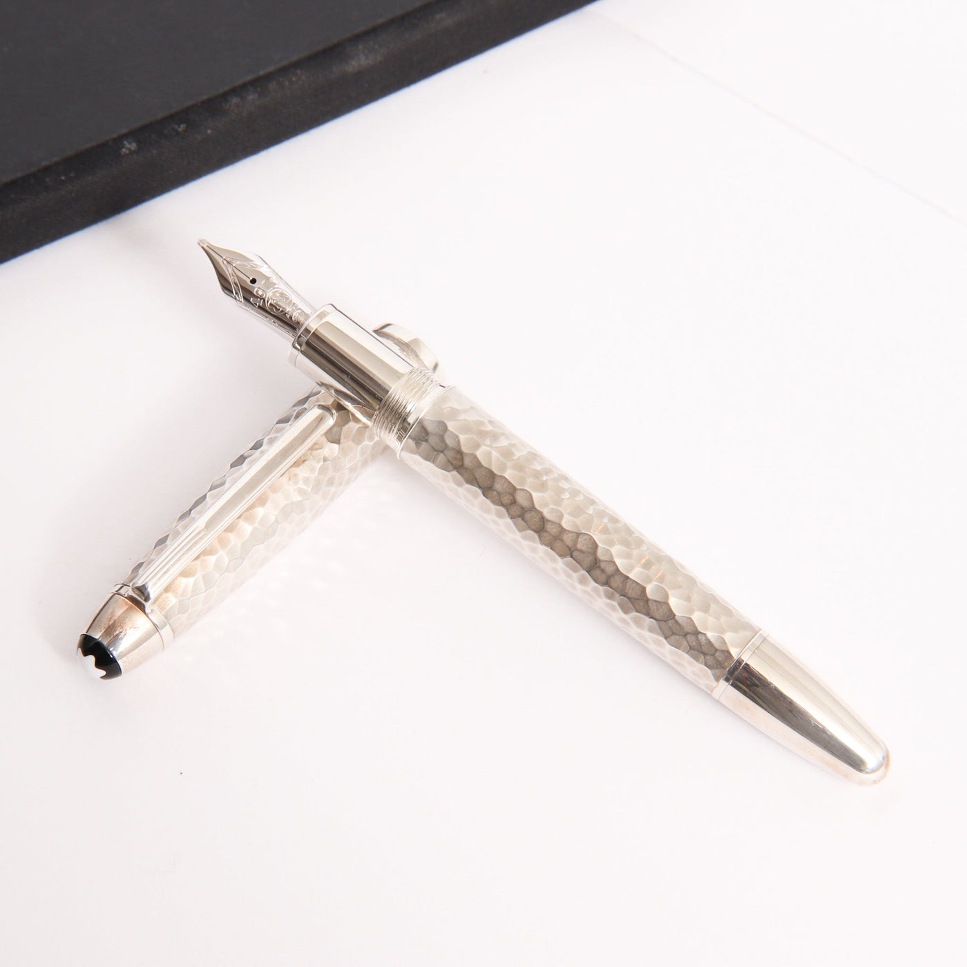 Montblanc-Meisterstuck-146-Solitaire-MartelŽ-Sterling-Silver-LeGrand-Fountain-Pen