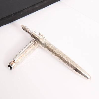 Montblanc-Meisterstuck-146-Solitaire-MartelŽ-Sterling-Silver-LeGrand-Fountain-Pen