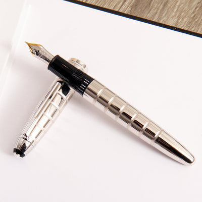 Montblanc Meisterstuck 146 Solitaire Platinum Facet LeGrand Fountain Pen