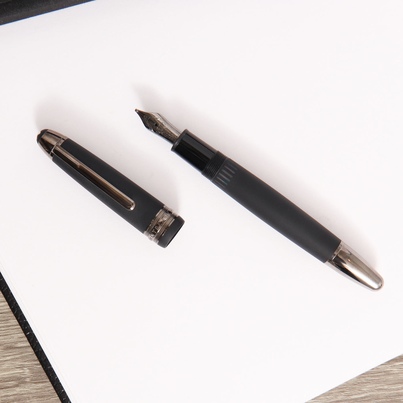 Montblanc Meisterstuck 146 Ultra Black LeGrand Fountain Pen Matte Black