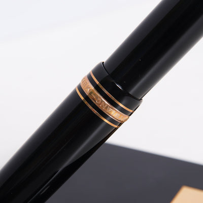 Montblanc Meisterstuck 149 Black & Gold Desk Set Preowned Center Band