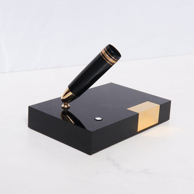 Montblanc Meisterstuck 149 Black & Gold Desk Set Preowned Empty