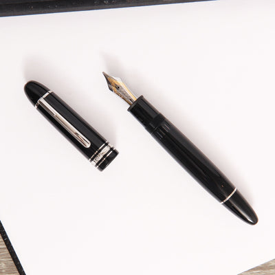 Montblanc-Meisterstuck-149-Black-&-Platinum-Fountain-Pen-Resin-Barrel