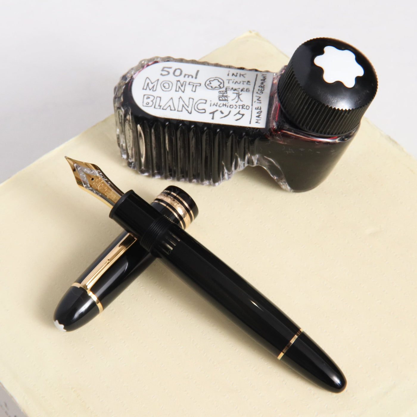Montblanc Meisterstuck 149 UNICEF Tom Sachs Fountain Pen - Preowned With 50mL Ink Bottle