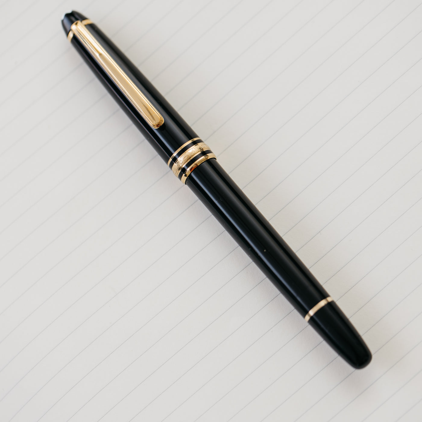 Montblanc Meisterstuck 163 Black & Gold Rollerball Pen - Preowned