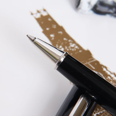 Montblanc Meisterstuck 163P Black & Platinum Rollerball Pen - Preowned Tip
