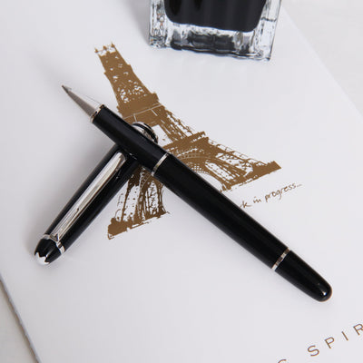 Montblanc Meisterstuck 163P Black & Platinum Rollerball Pen - Preowned