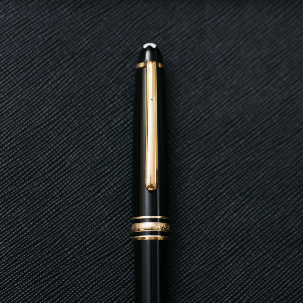 Montblanc Meisterstuck 164 Black & Gold Classique Ballpoint Pen - Preowned