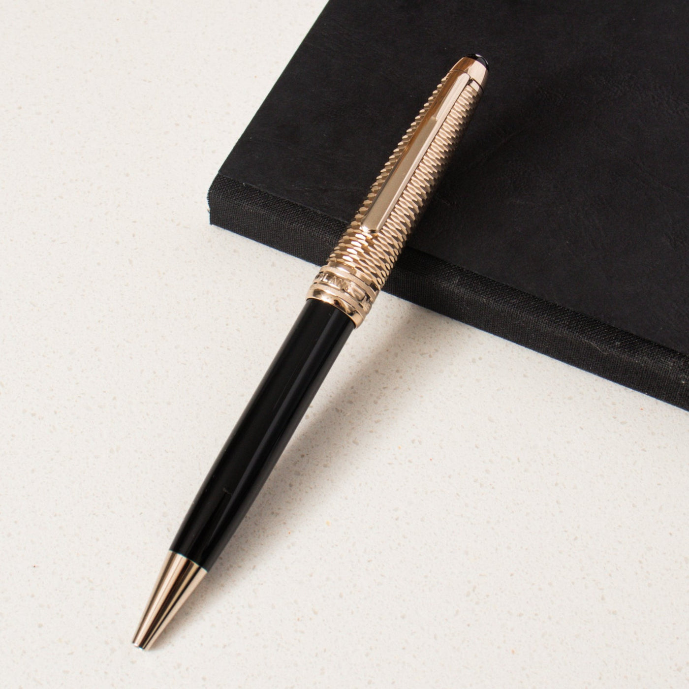 Montblanc Meisterstück 164 Doué Geometry Champagne Gold Coated Classique Ballpoint Pen