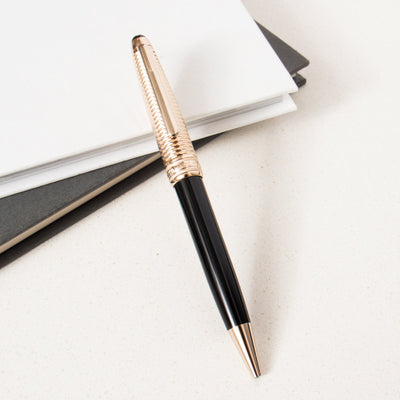 Montblanc Meisterstück 164 Doué Geometry Champagne Gold Coated Classique Ballpoint Pen