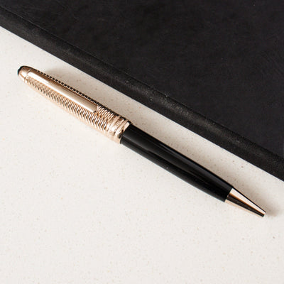 Montblanc Meisterstück 164 Doué Geometry Champagne Gold Coated Classique Ballpoint Pen