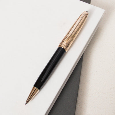 Montblanc Meisterstück 164 Doué Geometry Champagne Gold Coated Classique Ballpoint Pen