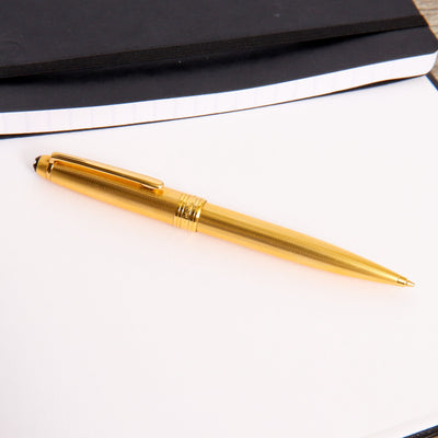 Montblanc Meisterstuck 165 Solitaire Gold Plated Barley Mechanical Pencil Gold Barrel