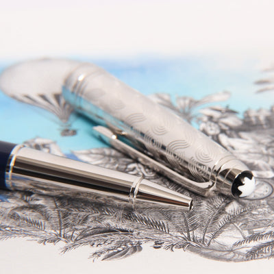 Montblanc Meisterstuck Around the World in 80 Days Doue Rollerball Pen Tip and Cap
