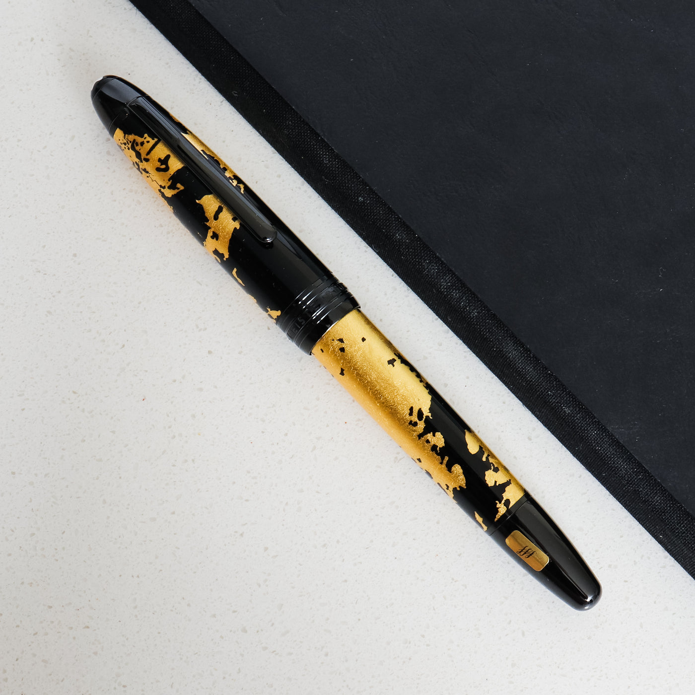 Montblanc Meisterstück Calligraphy Gold Leaf Fountain Pen