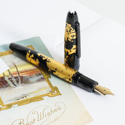 Montblanc Meisterstück Calligraphy Gold Leaf Fountain Pen