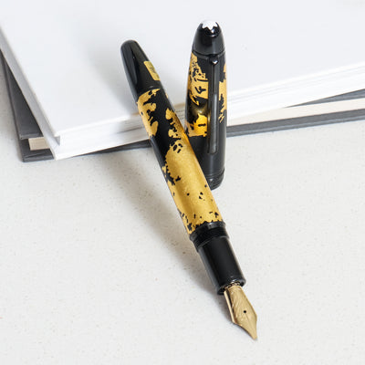 Montblanc Meisterstück Calligraphy Gold Leaf Fountain Pen