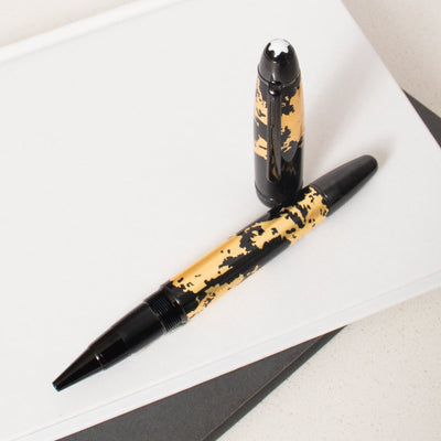 Montblanc Meisterstück Calligraphy Gold Leaf Rollerball Pen