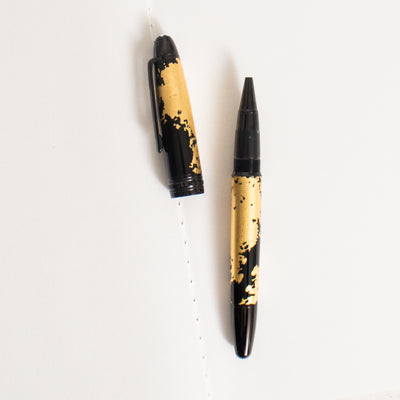 Montblanc Meisterstück Calligraphy Gold Leaf Rollerball Pen