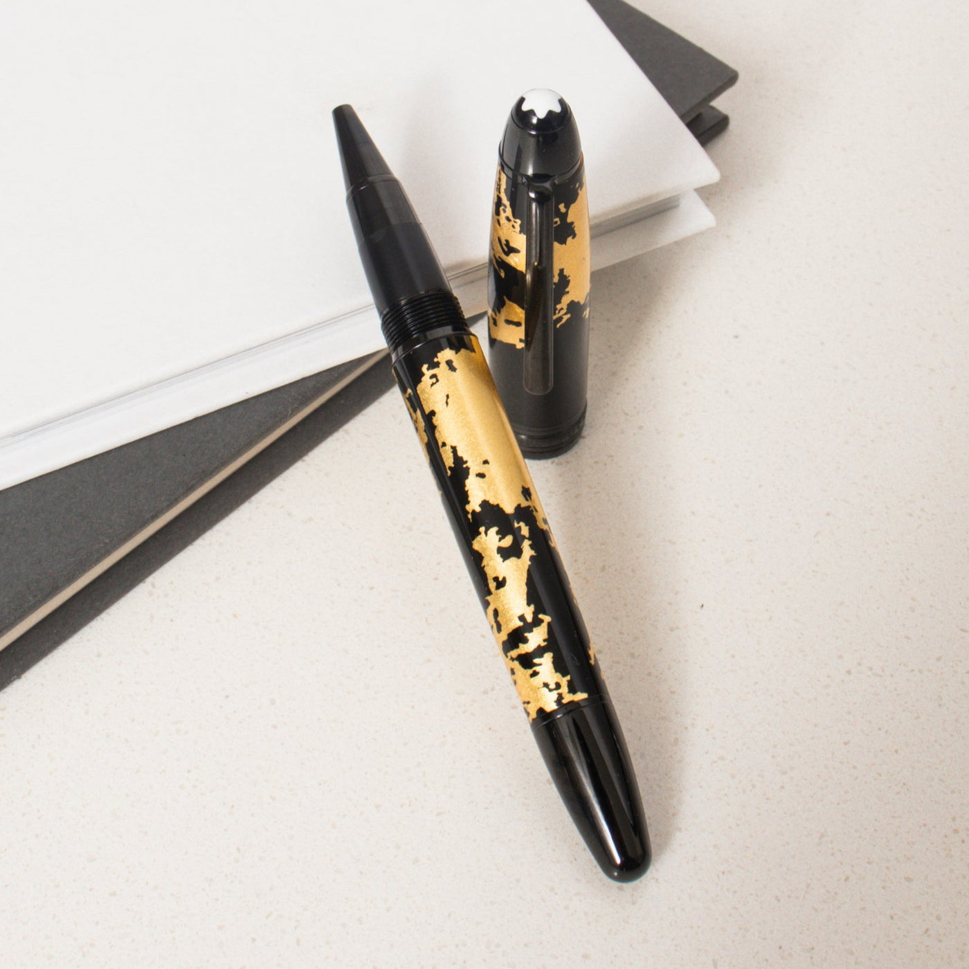 Montblanc Meisterstück Calligraphy Gold Leaf Rollerball Pen