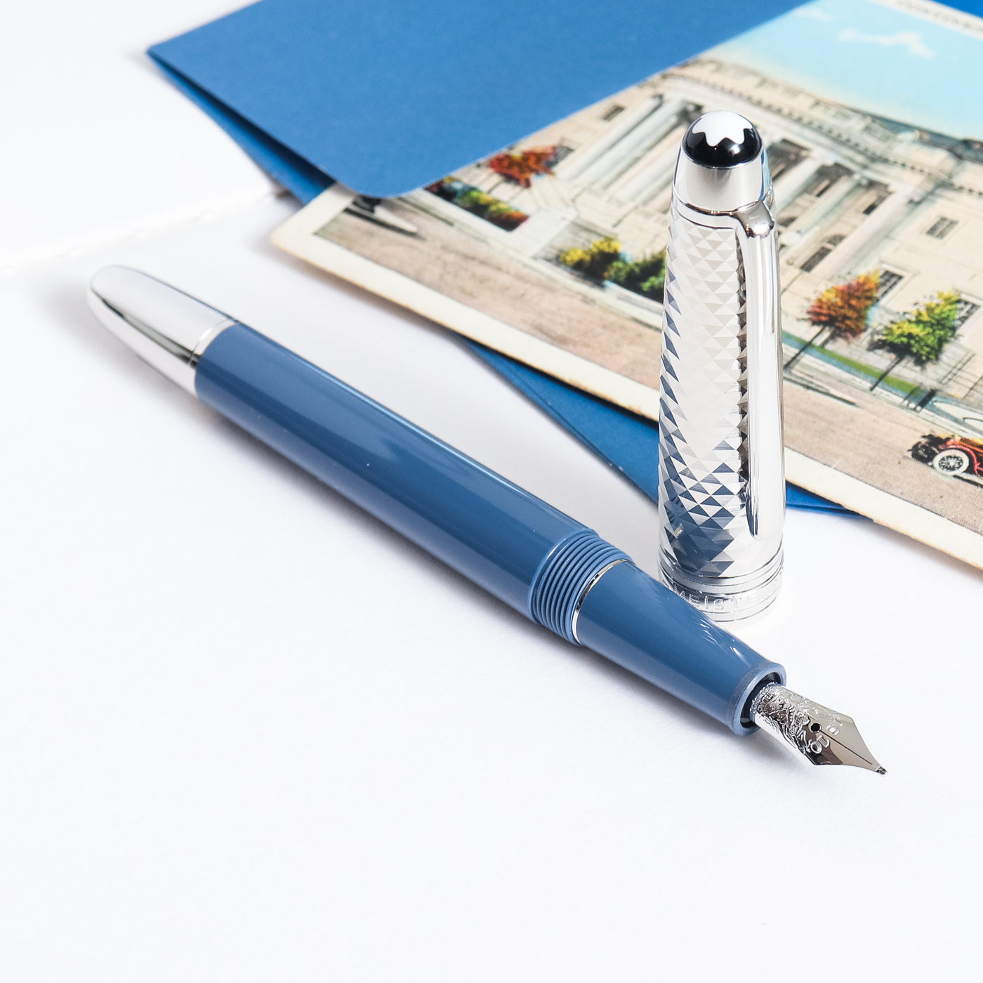 Montblanc Meisterstuck Glacier Doue Fountain Pen Truphae