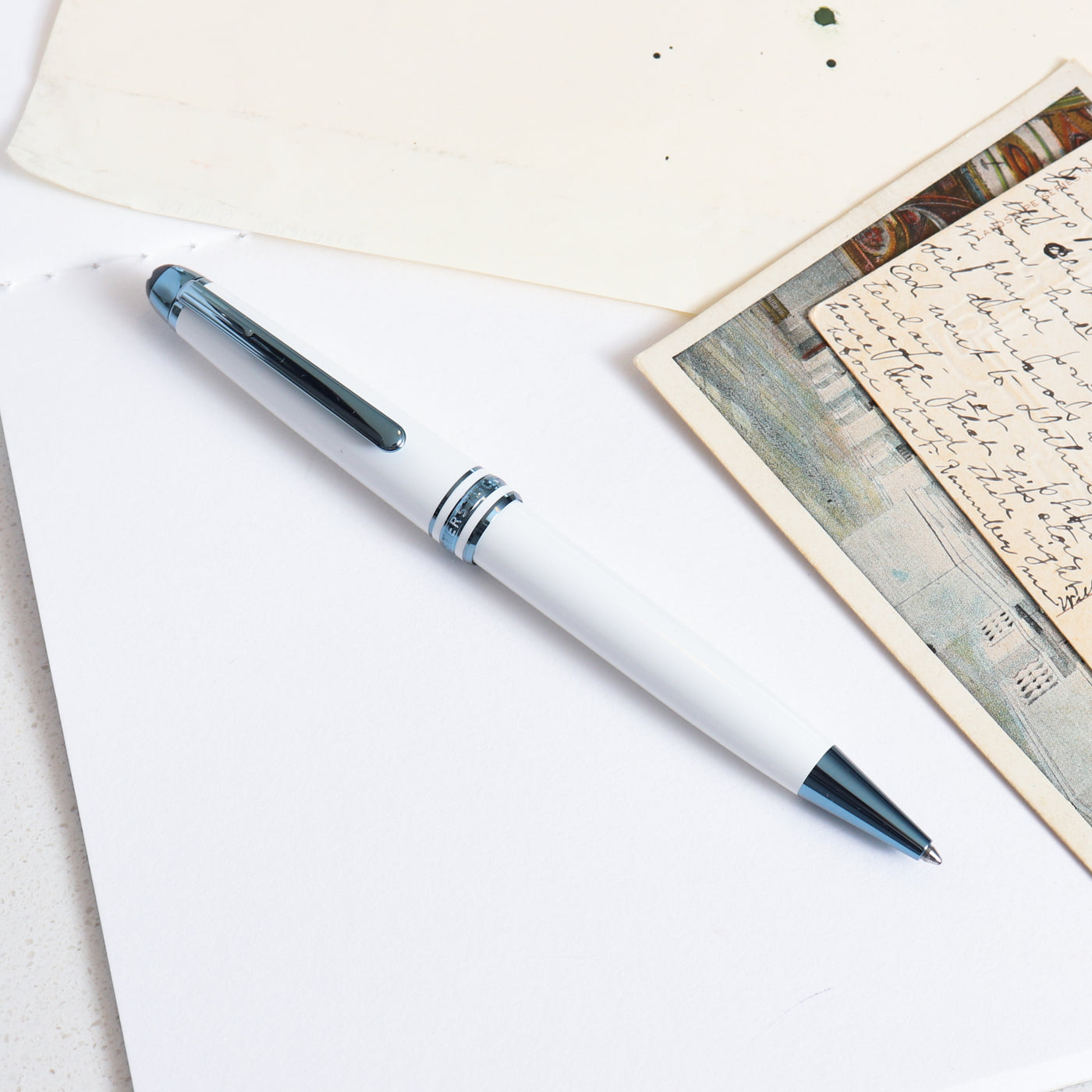 Montblanc Meisterstuck Glacier White Ballpoint Pen
