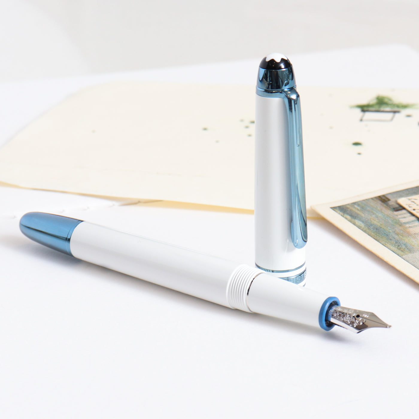 Montblanc Meisterstuck Glacier White Fountain Pen