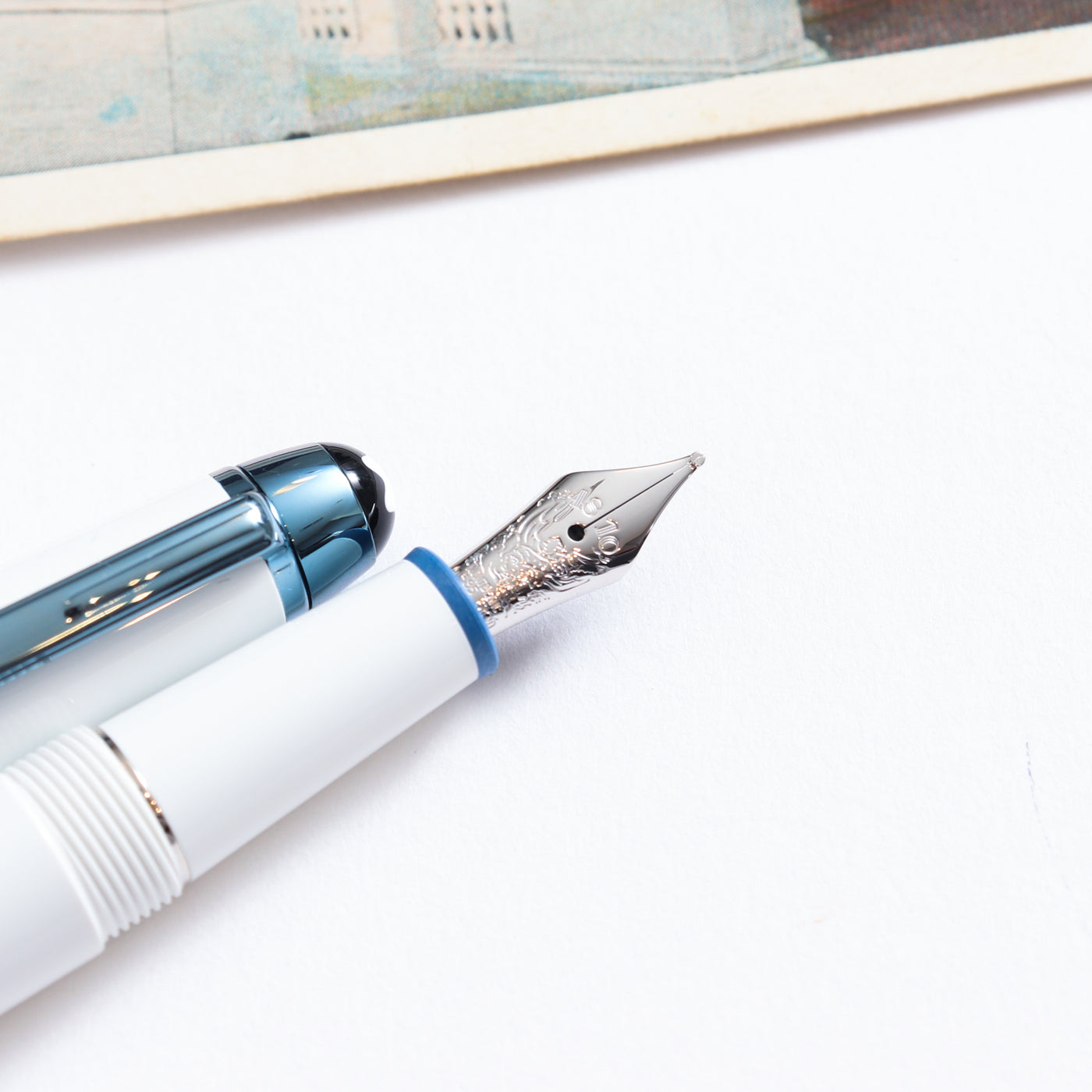 Montblanc Meisterstuck Glacier White Fountain Pen