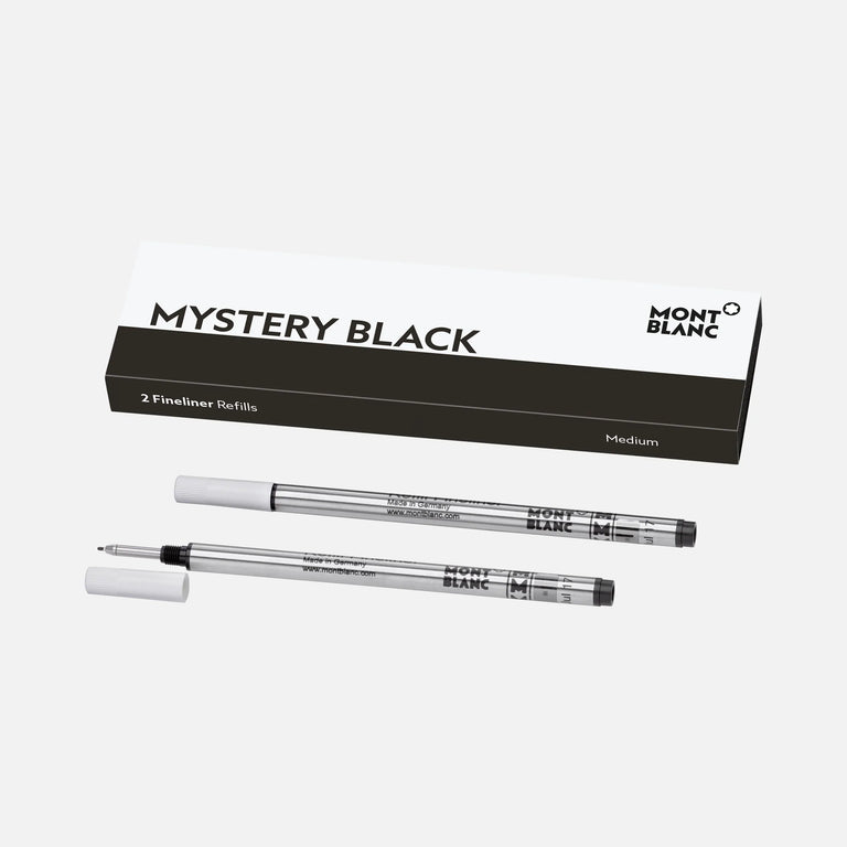 Montblanc Mystery Black Fineliner Refills, Medium (2-Pack) – Truphae