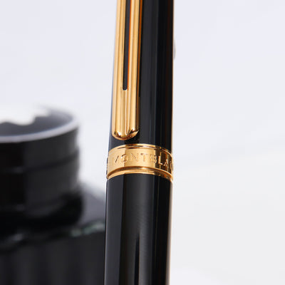 Montblanc Noblesse Oblige Black & Gold Ballpoint Pen - Preowned Center Band