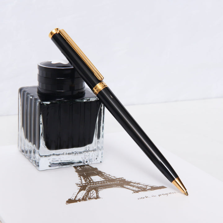 Montblanc Noblesse Oblige Black Gold Ballpoint Pen Preowned