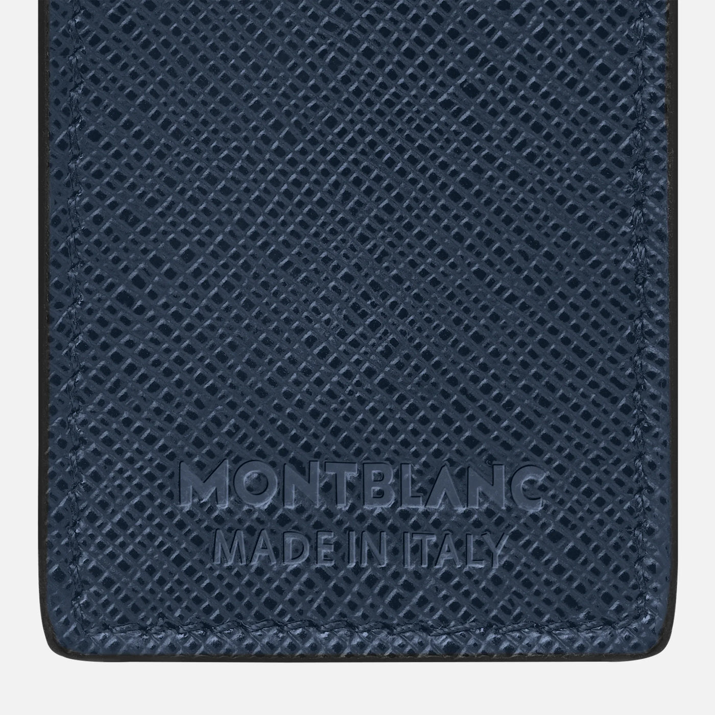 Montblanc Sartorial Ink Blue Two Pen Pouch Logo on Back