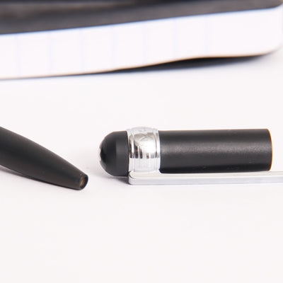 Montblanc Scenium Black & Platinum Rollerball Pen Tip Details