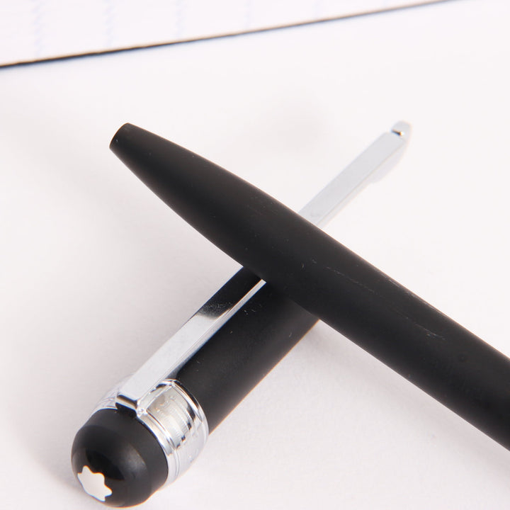 Montblanc Scenium Black & Platinum Rollerball Pen - Preowned