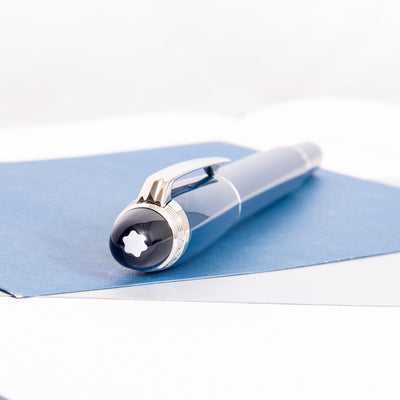 Montblanc Starwalker Blue Planet Rollerball Fineliner Pen Cap Details