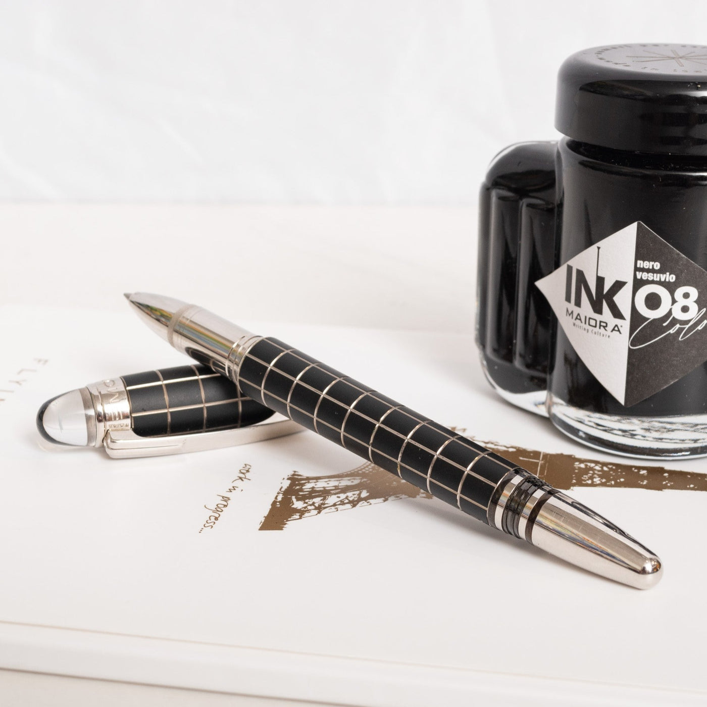 Montblanc Starwalker Metal & Rubber Rollerball Fineliner Pen - Preowned