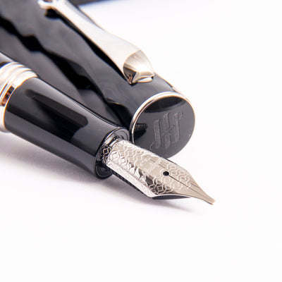 Montegrappa Brenta Fountain Pen Stainless Steel Nib Details