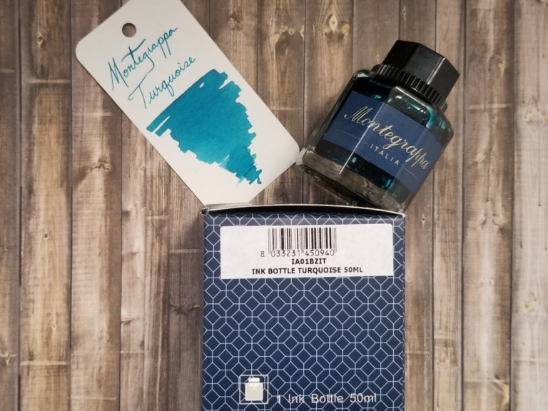 Montegrappa Turquoise Ink Bottle 50 ml-Montegrappa-Truphae