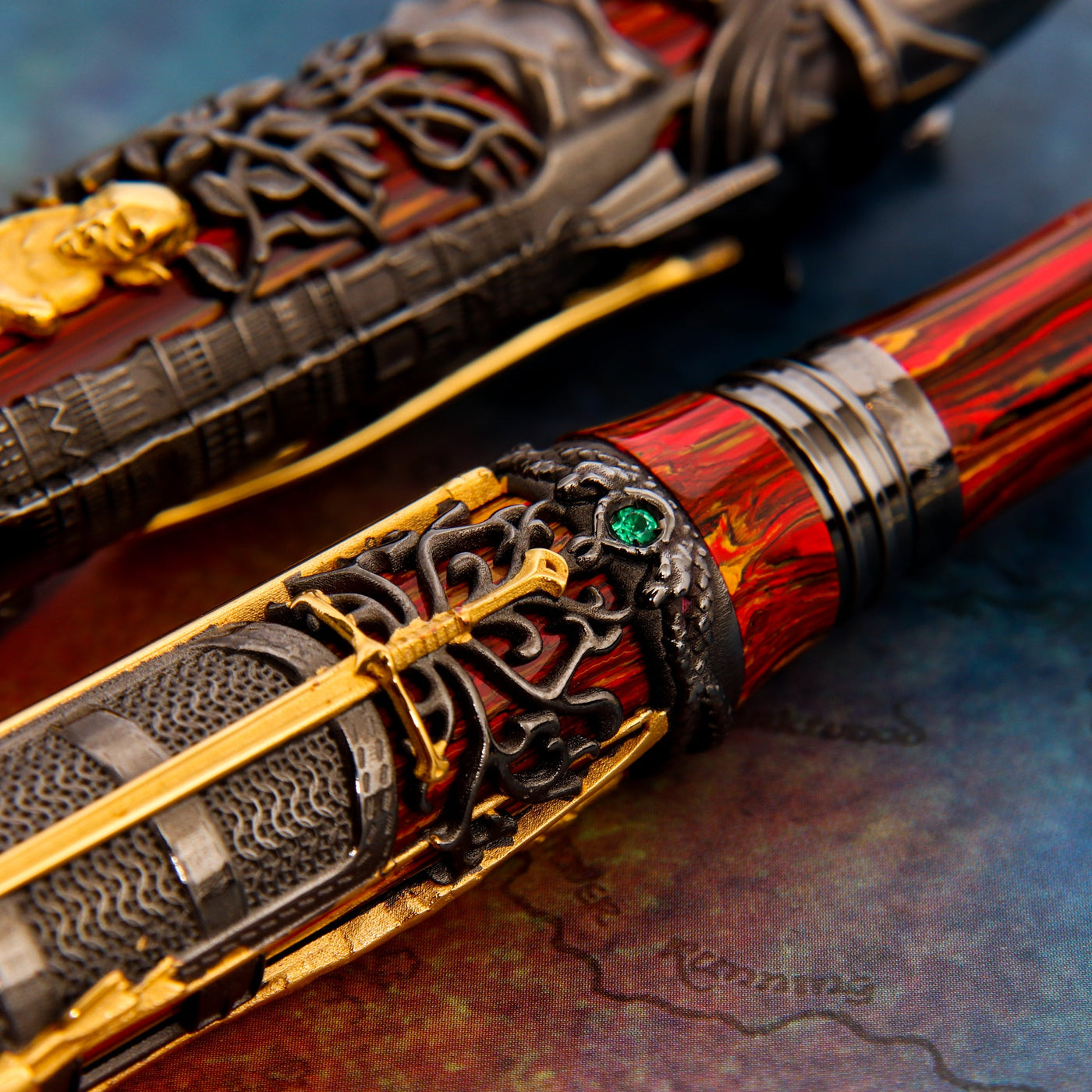 Montegrappa Lord of the Rings Doom Fountain Pen Aragons Ring of Barahir