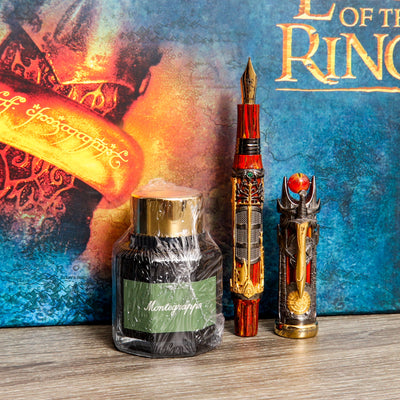 Montegrappa Lord of the Rings Doom Fountain Pen Limited Edition With Black Ink