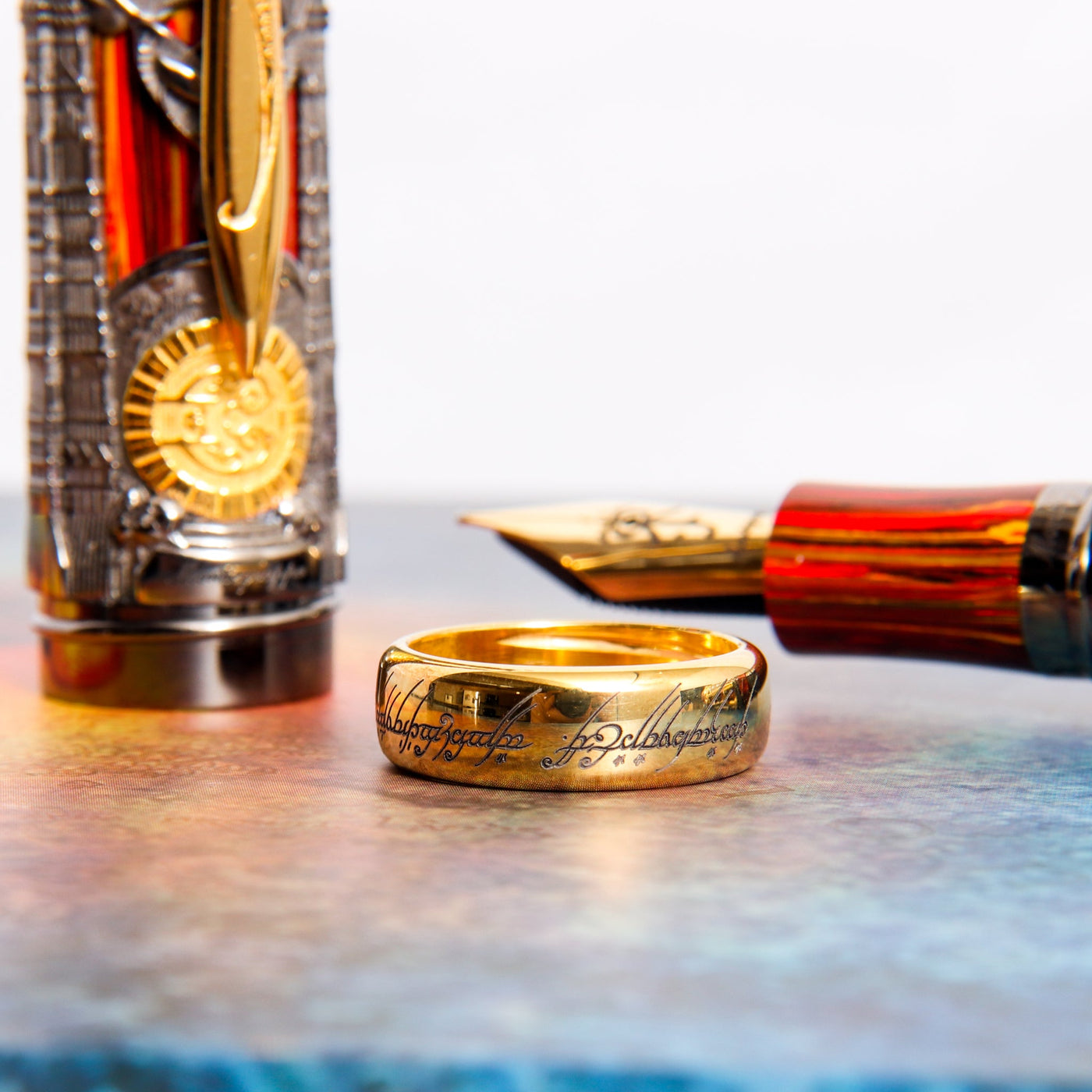 Montegrappa Lord of the Rings Doom Fountain Pen Removable One Ring