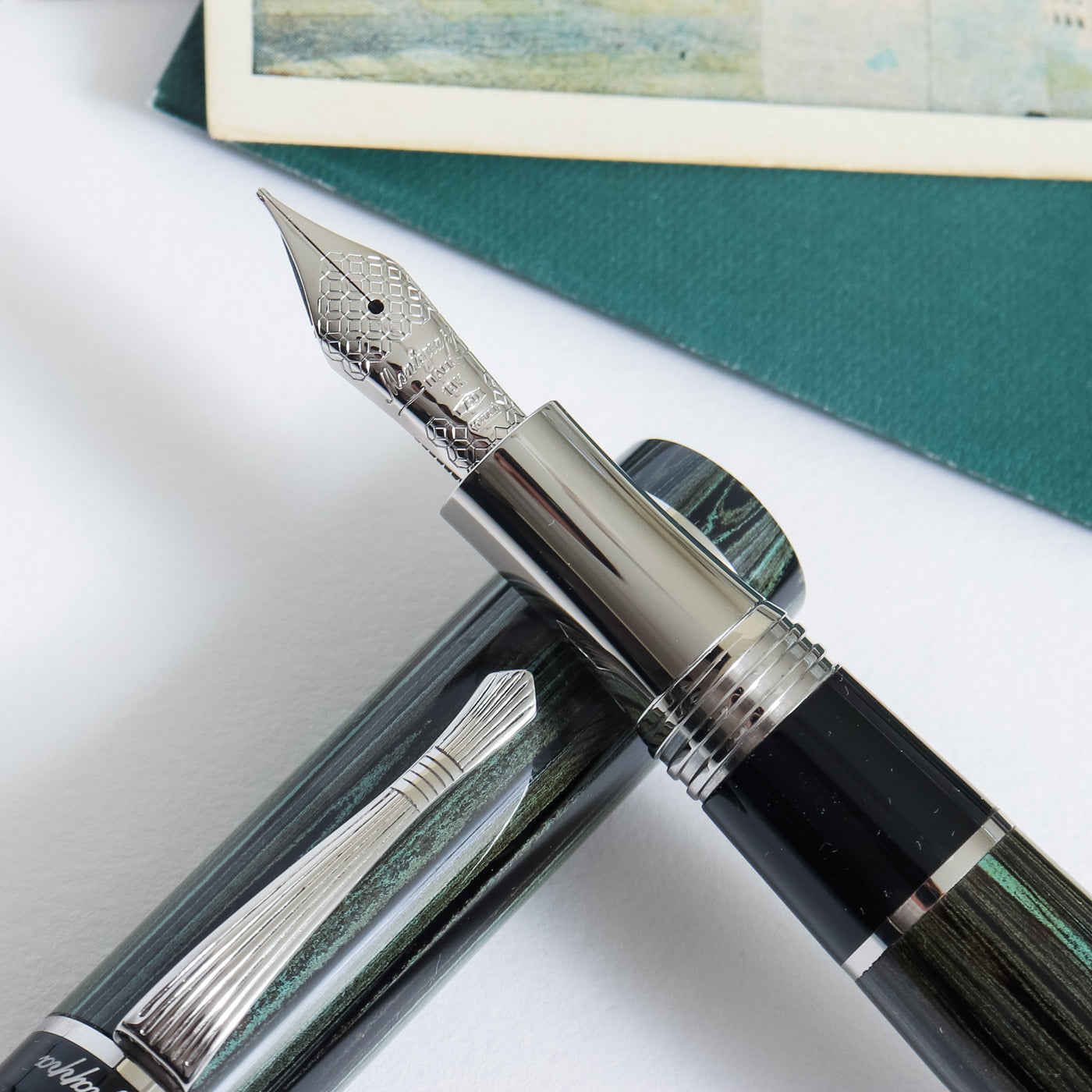 Montegrappa Mia Carissima Petroleum Green Fountain Pen