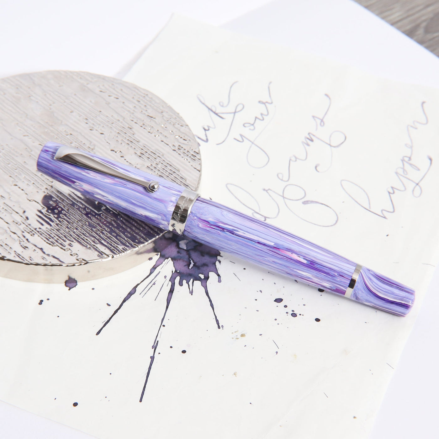 Montegrappa Mia Very Peri Fountain Pen Capped